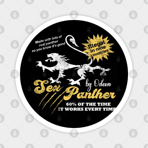 Sex Panther, distressed Magnet by hauntedjack